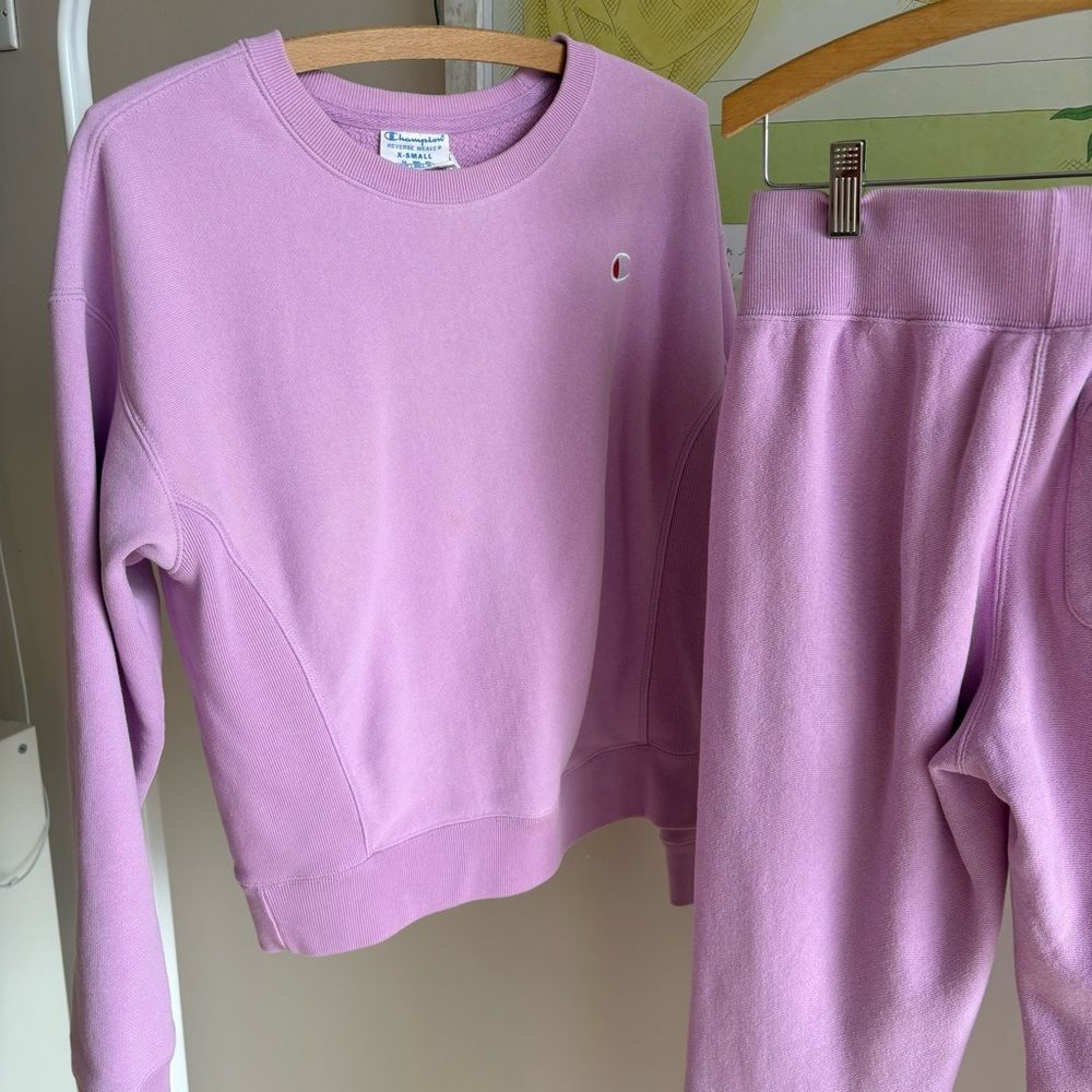 Champion Lilac Sweatshirt and Joggers Set - Picture 5 of 9